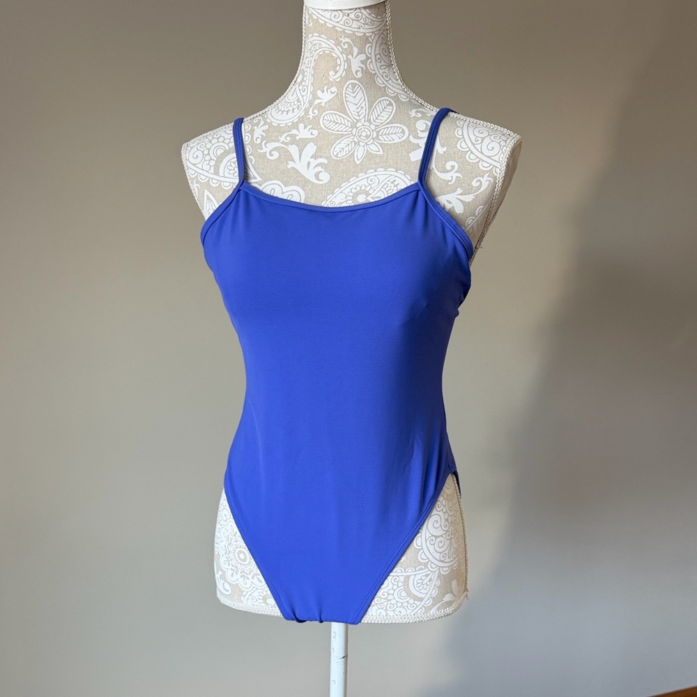 Purple Blue Perwinkle Wilo One-Piece Swimsuit sz M